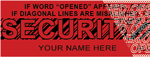 Custom Tamper Evident Security Tape