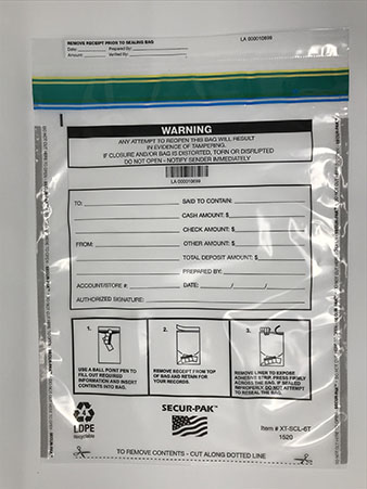 Cash Security Bag, Clear