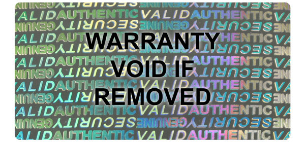 Hologram Labels, Serial Numbers