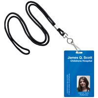  Lanyards 100 Pack Black Lanyards with Swivel Hook Clips for ID  Name Badge Holder : Office Products