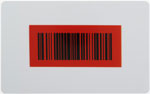 Barcode with red color on ID Card