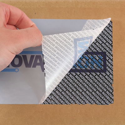 Block-X label removal from corrugated packaging