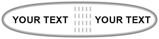 Oval shaped compostable seal