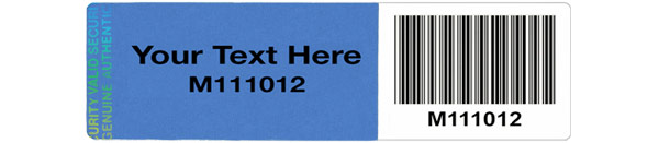 Tamper Evident Security Label