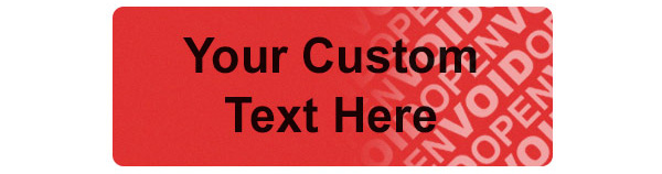 Tamper Evident Security Label