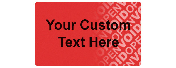 Tamper Evident Security Label