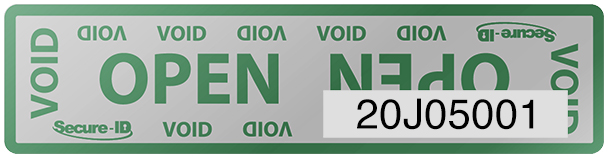 Tamper Evident Security Label