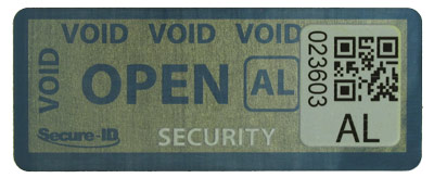 Tamper Evident Security Label
