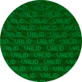 hologram sticker green