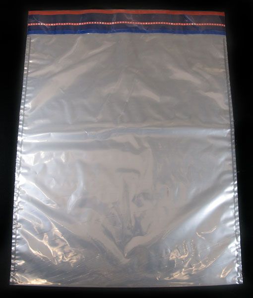 Tamper Evident Security Bags, Clear Poly, 3.5 x 7 in, Packs of 100